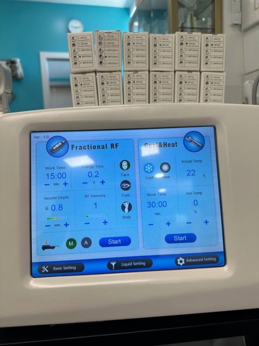 Máquina de rejuvenescimento da pele com microagulhamento fracionado