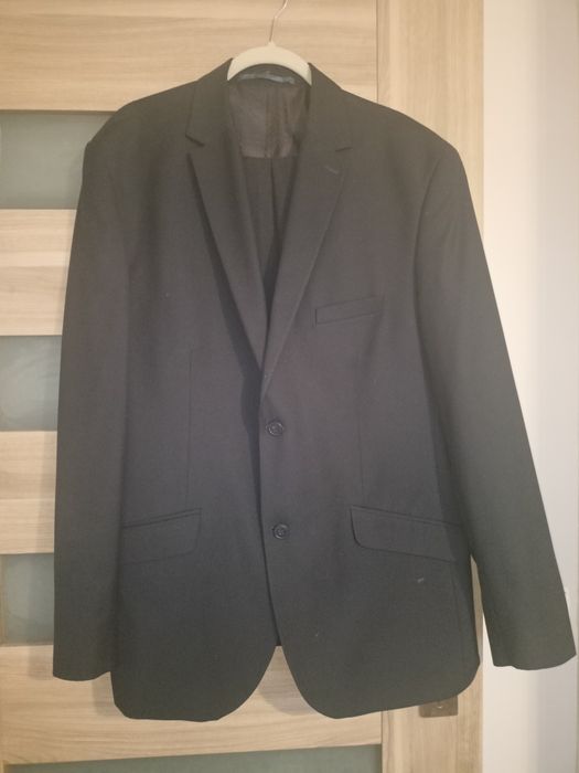 Męski garnitur XXL granat