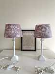 Lampki nocne 42 cm boho/shabby shic