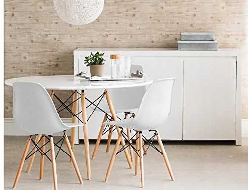 Nowa  STÓŁ OKRĄGŁY KUCHENNY Skandynawski 80x75 Biały (PROMOCJA)