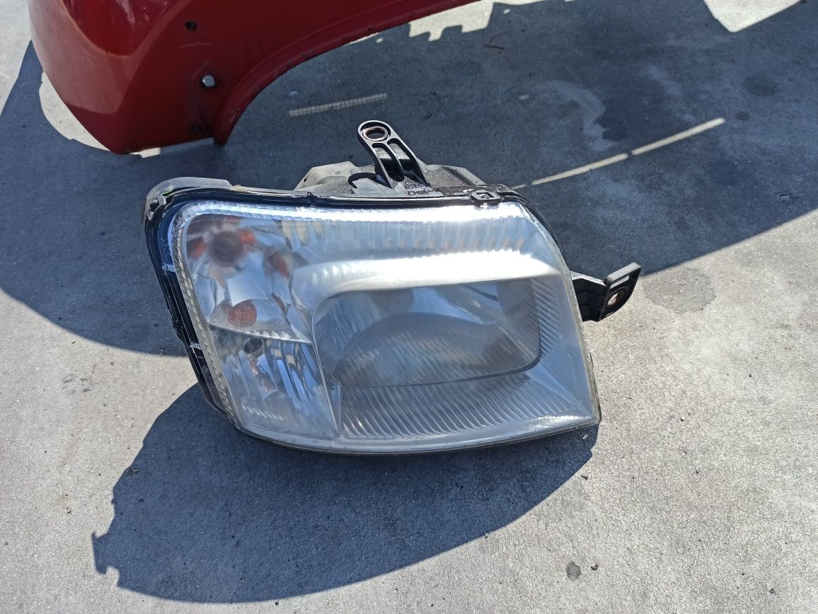 Zderzak przód kompletny grill atrapa halogeny lampy maska Fiat panda 2