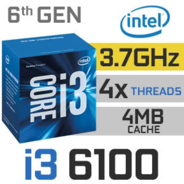 Intel® Core™ i3-6100 Processador 3.70 GHz 6M Cache, 3.70 GHz-Usado OK