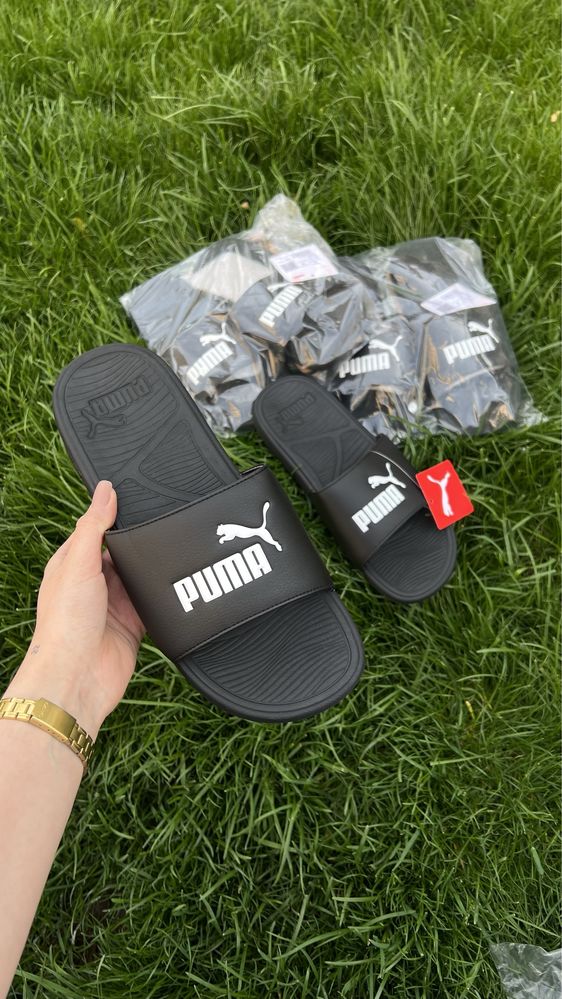 Чоловічі тапки Puma оригінал нові чорні