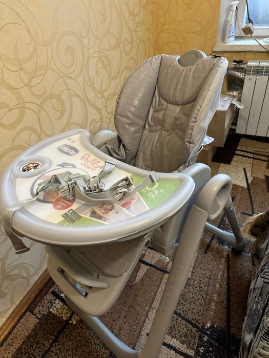 Стульчик для кормления Chicco Polly 2 Start, 4-х колесный