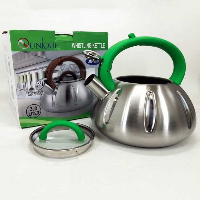 Чайник газовий 3л., чайник на газову плиту, Чайник із свистком Unique