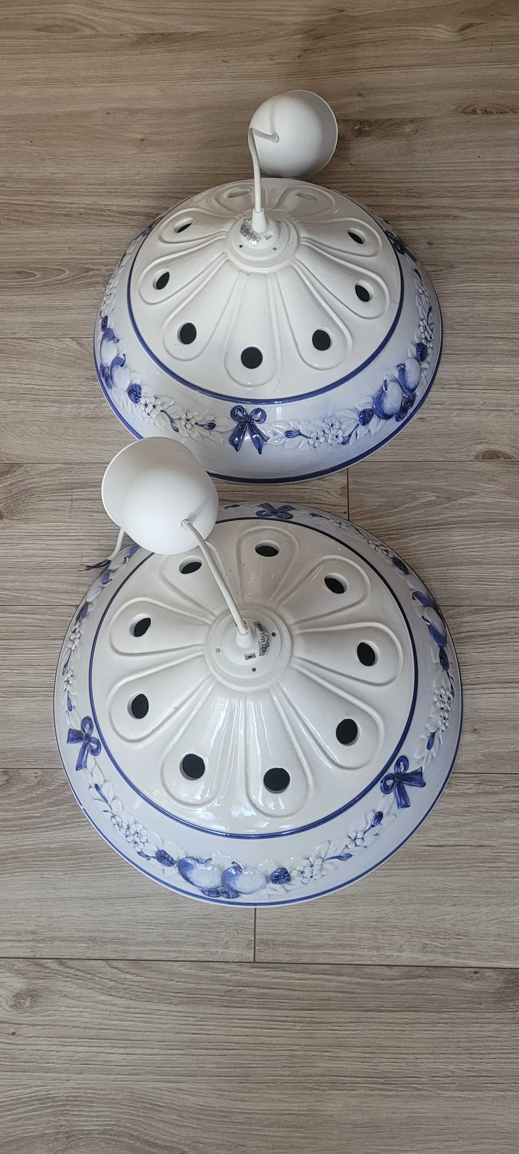 Ceramiczny żyrandol  2 sztuki