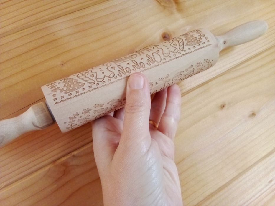 Rolo Massa Biscoitos Natal Boneco Gengibre - Novo