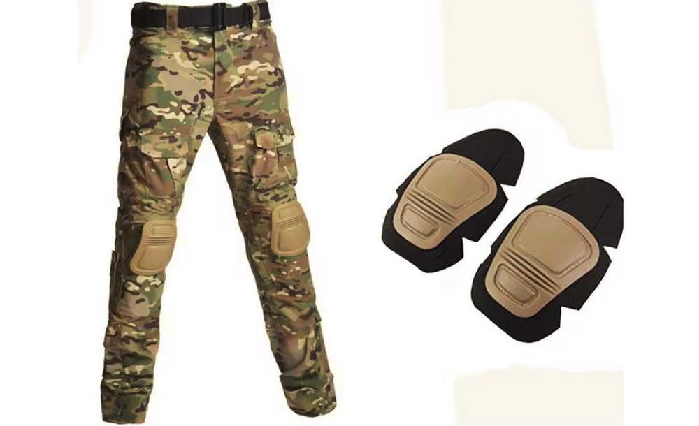 Cargo Bojówki+WKŁADKI moro W36 L34 taktyczne L32 wojskowe grom XL/XXL