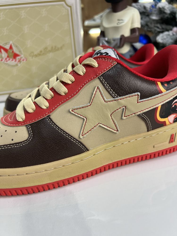 Кросівки BAPE STA A bathing Ape x Kanye West Brown / Red