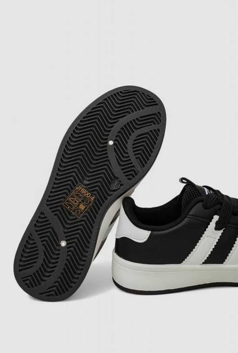 Кросівки жіночі шкіра, колір чорно-білий