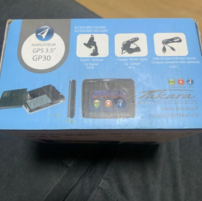 GPS 3.5’’ novo em caixa takara