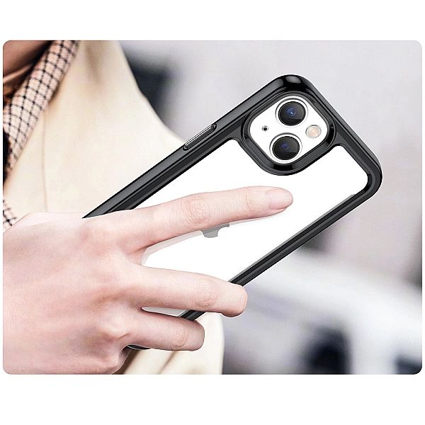 Outer Space Case etui iPhone 14 Plus sztywny pokrowiec z żelową ramką