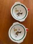 2 szt. Dziecięcy Eko podgrzewany talerz ceramiczny vintage