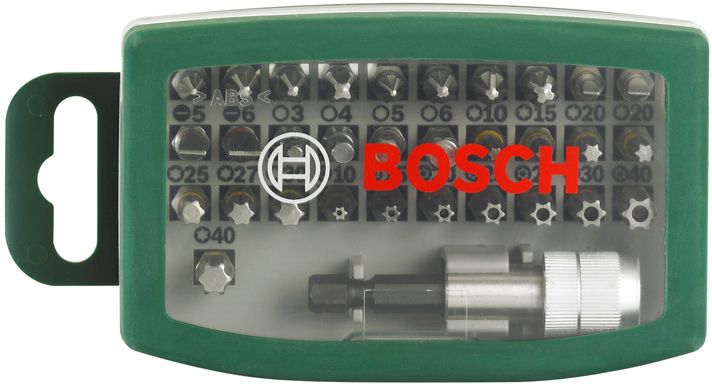 Набор бит,насадок для шуруповерта из 32 шт. BOSCH 2607017063