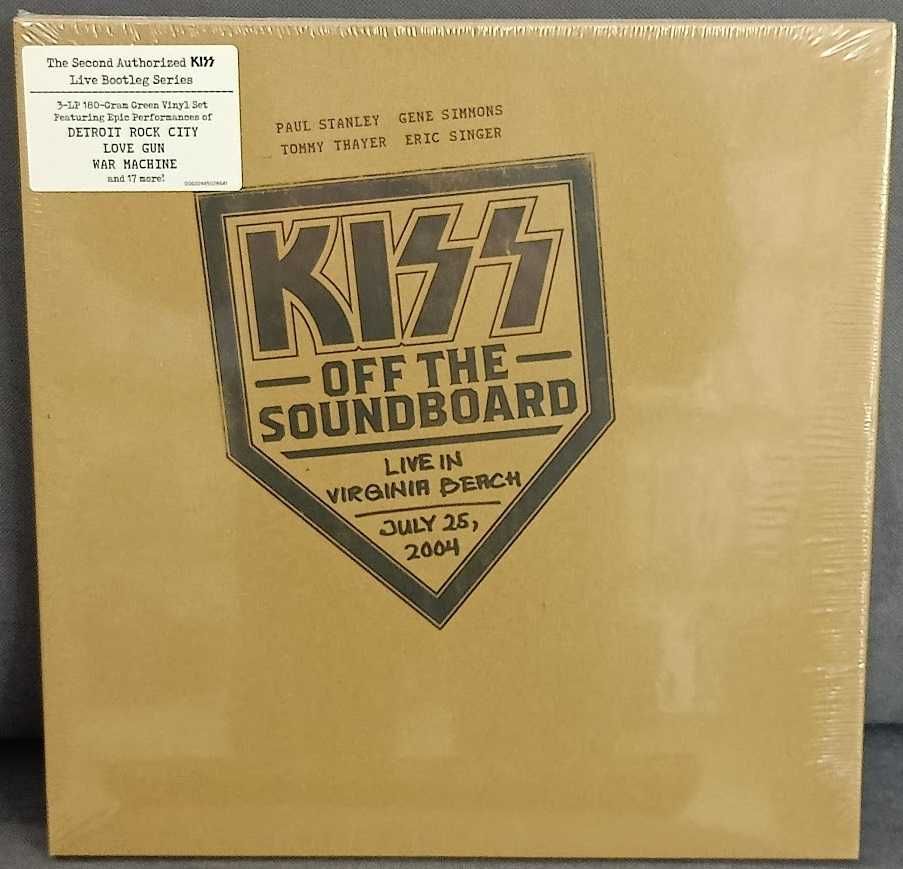 Winyl LP x 3 KISS Off The Soundboard Live In Virginia Beach zielony