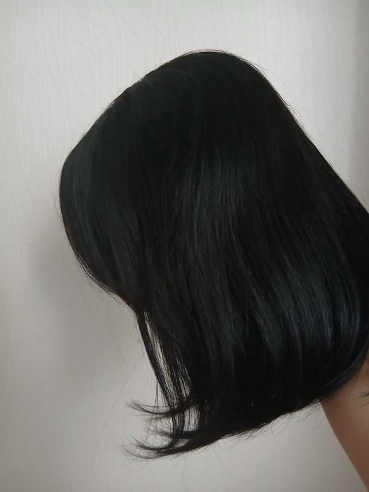 Перука з натурального волосся парик натуральные волосы 30, 28см амбре