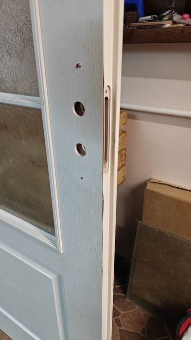 Używane drzwi wewnętrzne bez klamki 80 cm