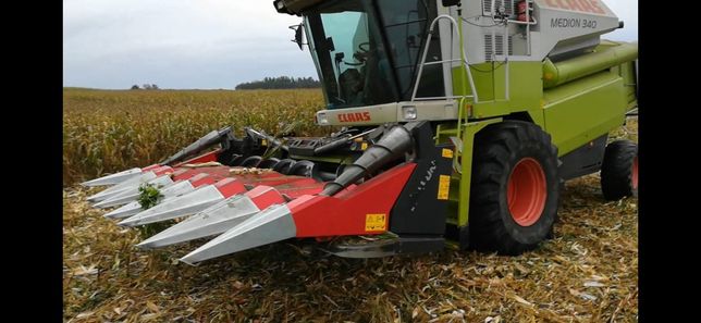 Usługi rolnicze Adiagro koszenie kukurydzy na ziarno gniecenie pakowan