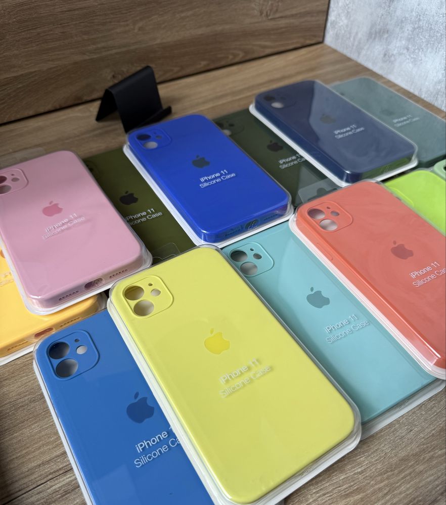 Чохол iPhone 11 та інші, чехол Айфон про макс квадратний борт