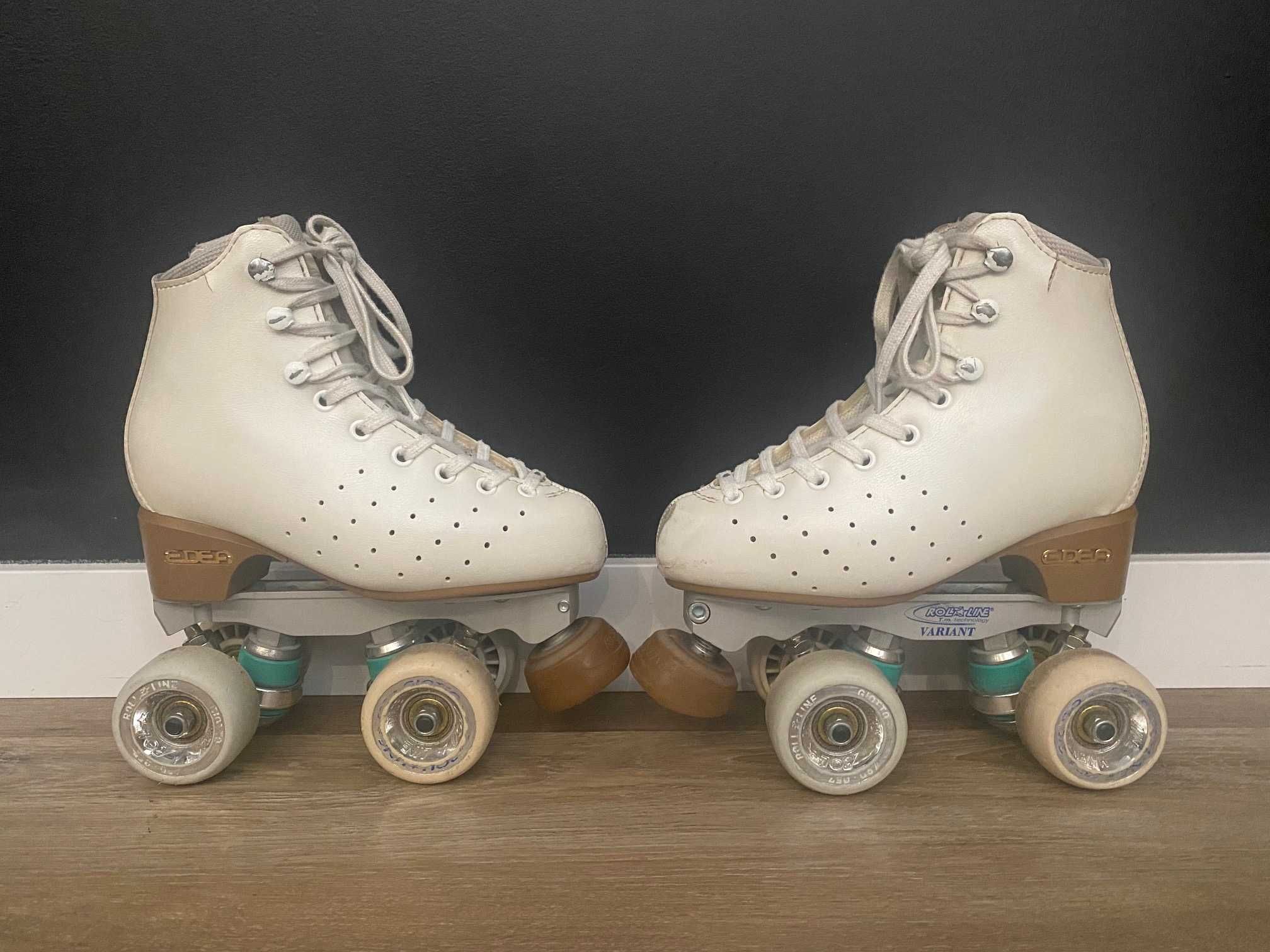 Patins Edea 215, N 32, com chassi roll line variant