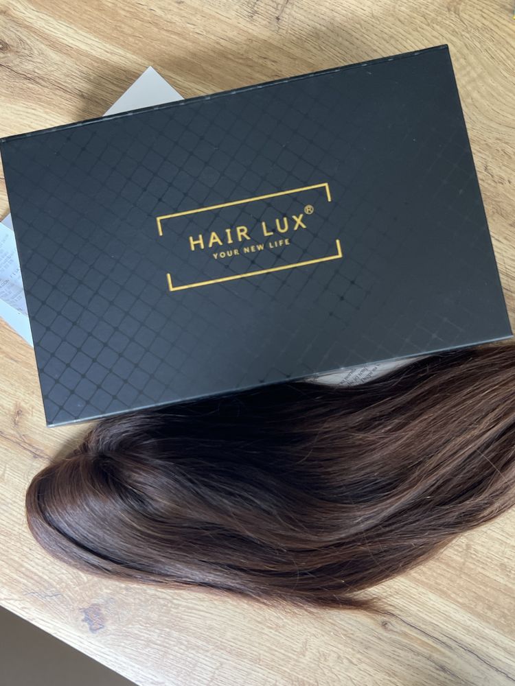 Topper Hairlux w swietnym stanie ombre 45cm wlos naturalny europejski