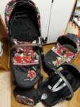 Коляска 3 в 1 cybex priam spring blossom прогулянка+люлька+автокрісло