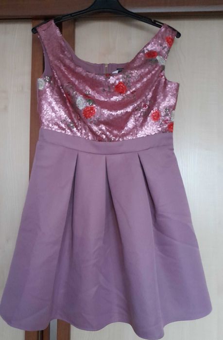 sukienka oryginalna NOWA roz. 40/42, cekiny Wymiary!