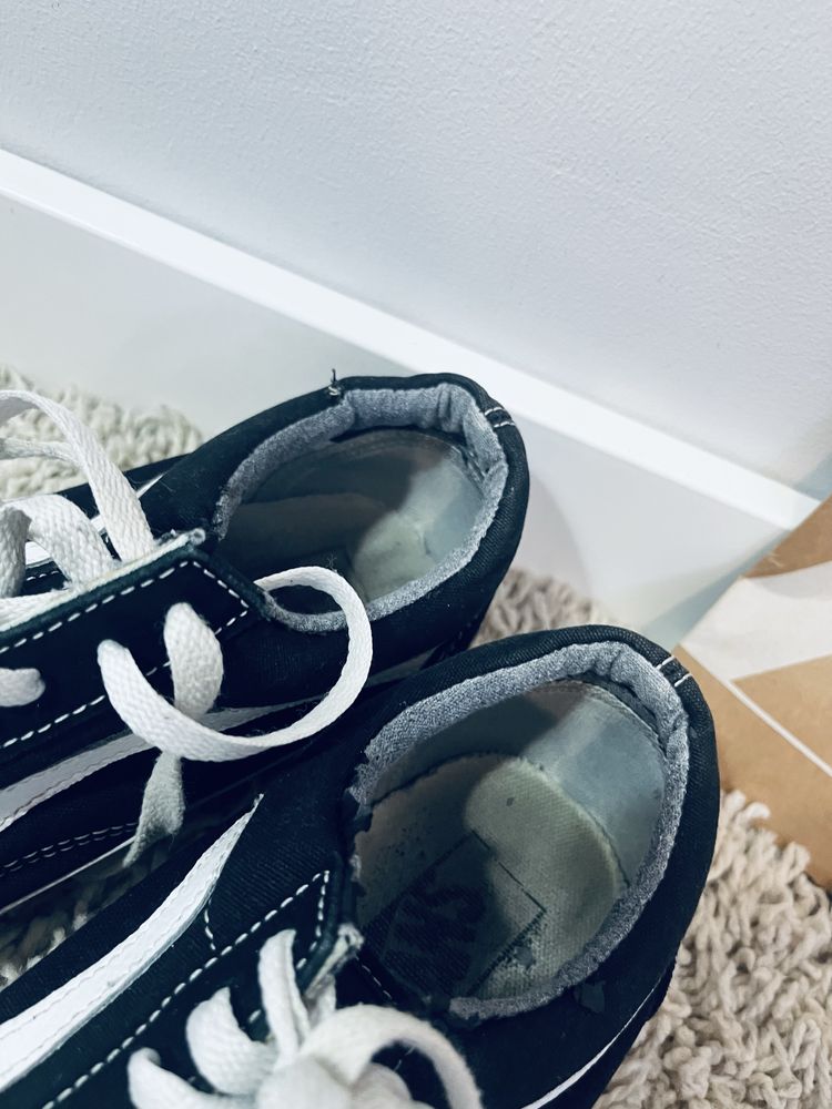 40.5 meskie trampki vans oldskul czarne biale tenisowki