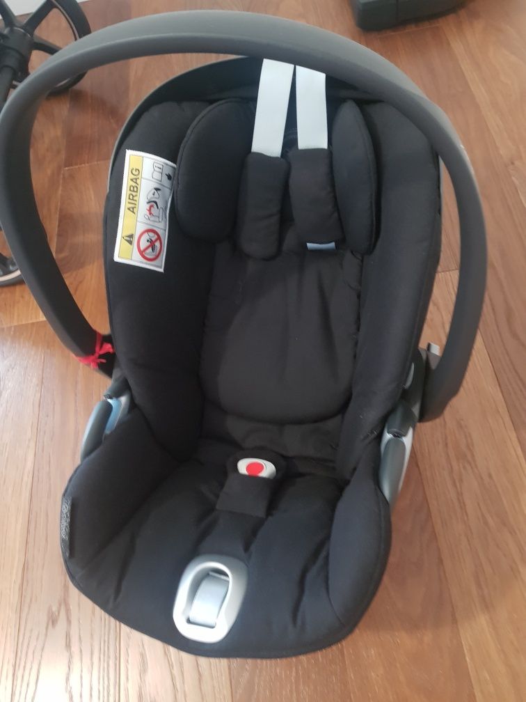 Wózek Cybex Priam 3.0 Platinum czarny 3w1 gondola fotelik