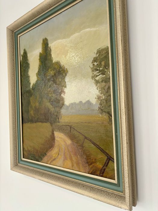 Topole 1977 Przemysław Pabudziński Wyjątkowy obraz olej na płótnie