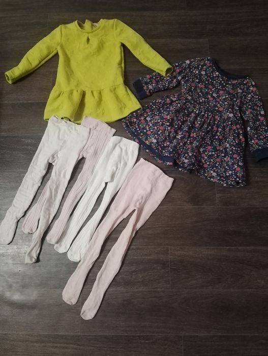 Теплі Плаття та колготи в подарунок на дівчинку 2-3 роки