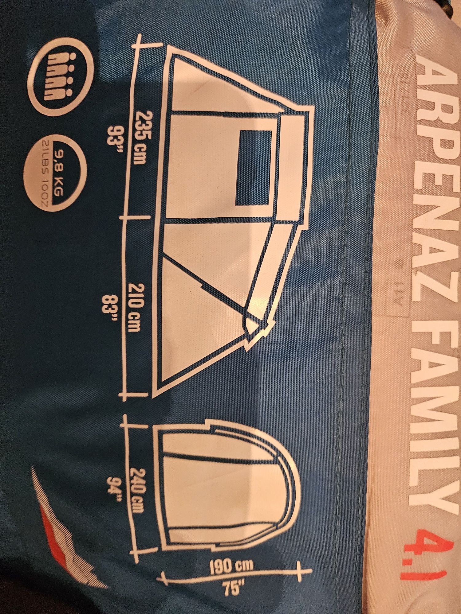 Namiot 4 osobowy Quechua używany stan bdb