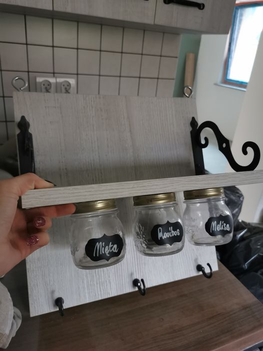 Półka na herbaty, kawę handmade