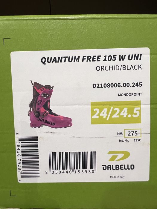 Лижні черевики жіночі скітур і фрірайд Dalbello Quantum Free 105 W UNI