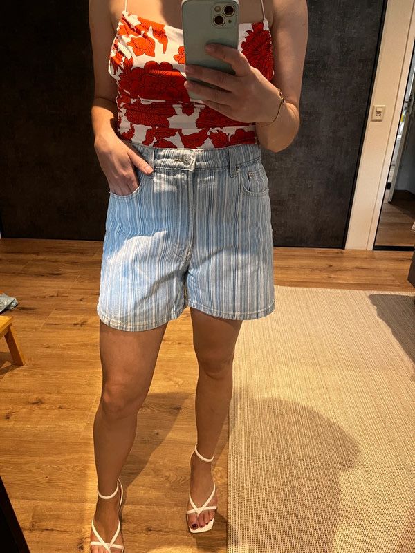 Шорти high waisted zara в ретро стилі