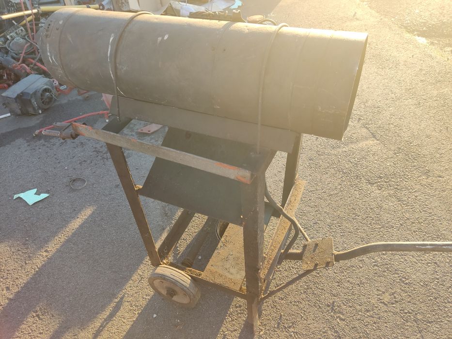 Nagrzewnica warsztatowa na akumulator Duża Mocna Na wózku