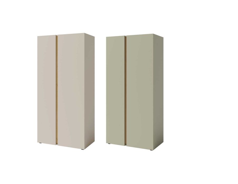 meble dwudrzwiowa szafa 90 garderoba bieliźniarka Beż Zieleń Luca HIT