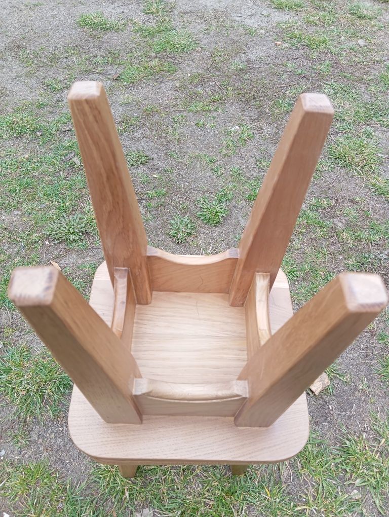 Taboret drewno dąb mały wysokość 28cm