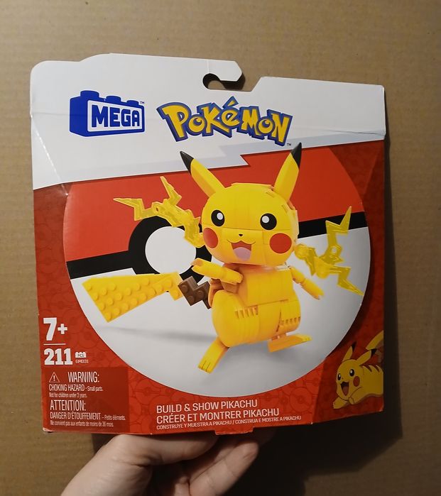 NOWY zestaw klocków klocki Pikachu Pokemon MEGA blocks MATTEL GMD31