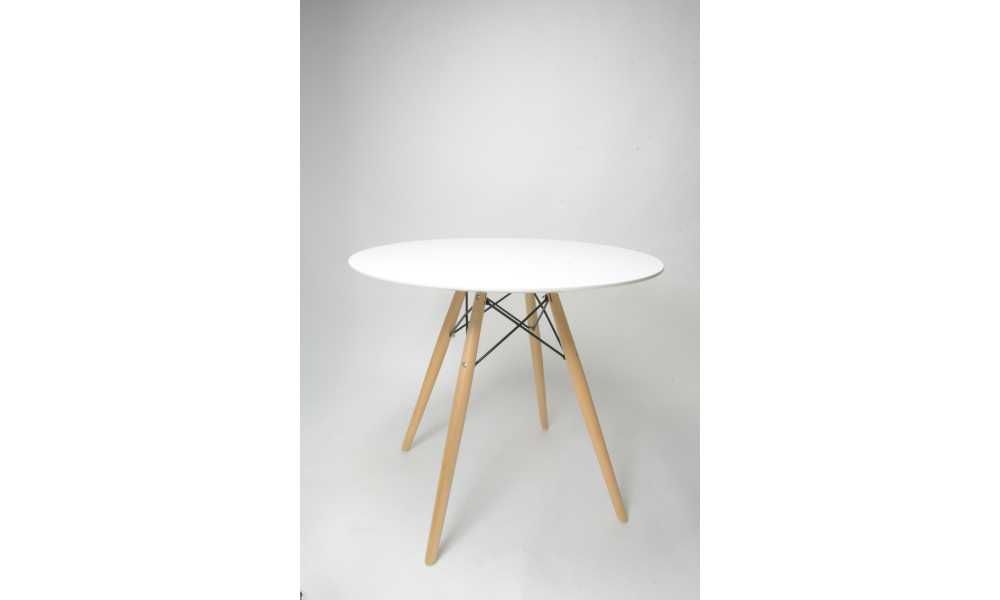 Stół Eames DSW Fi 80 biały blat