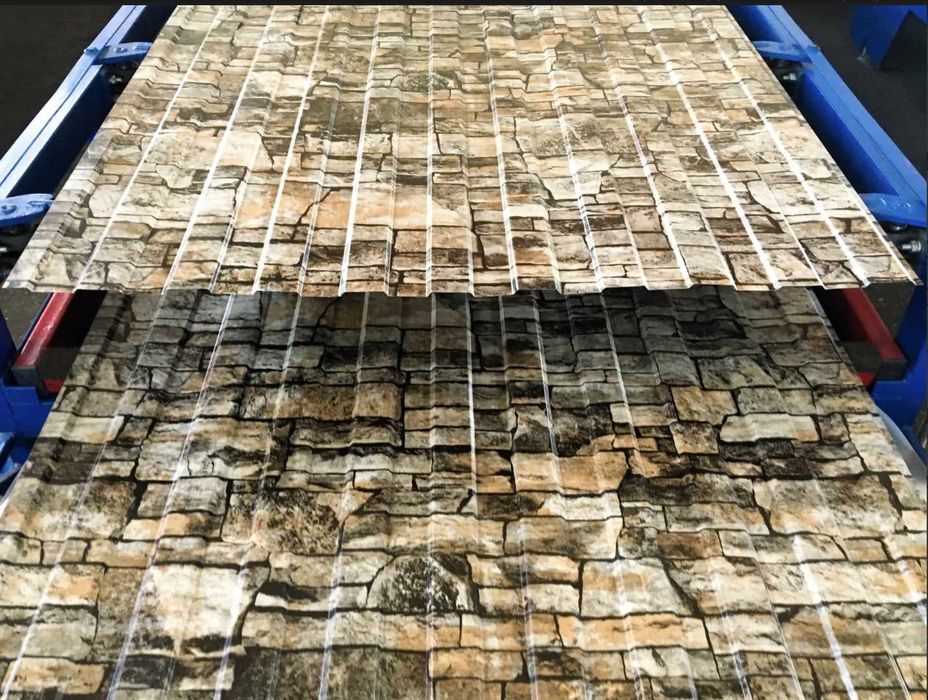 Профнастил под камень на забор. Стеновой. Фасад. Паркан. от 1 часа.