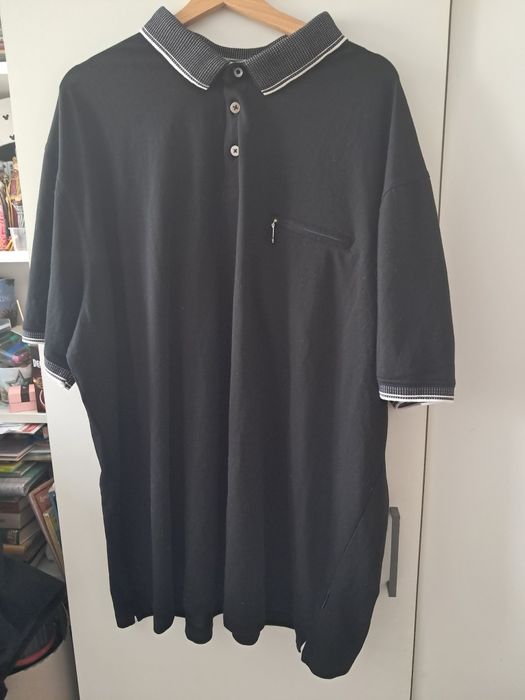 Czarna koszulka polo Hajo 5 XL