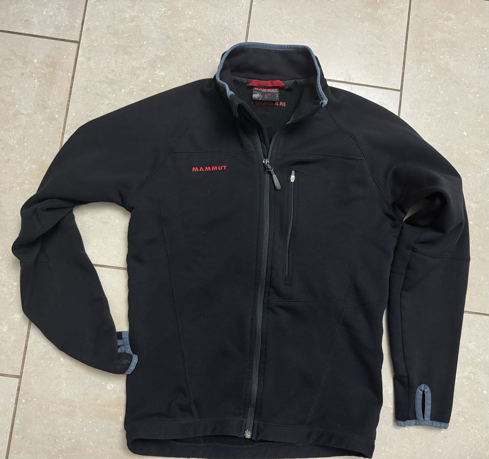 Mammut extra bluza na stójce, czarna sportowa damska r. M