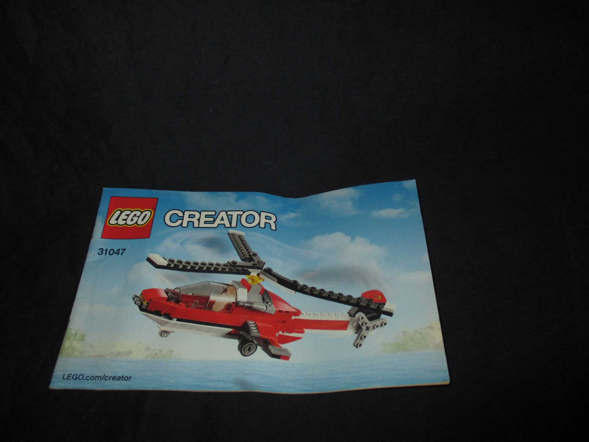 Lego Creator 31047 Avião a Hélice Hidroavião Helicóptero 3 em 1