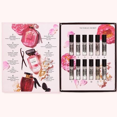 Подарочный набор из 12 парфюмированных ароматов Victorias Secret