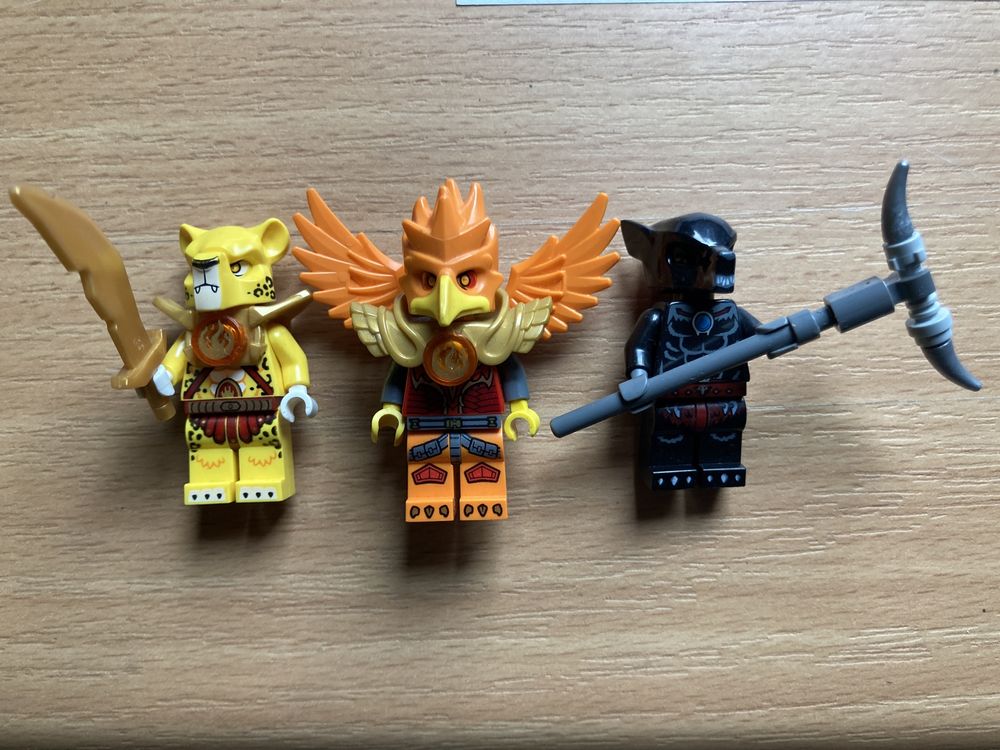 Lego Legends of Chima minifigures - Wilhurt, Frax i Lundor Leopard