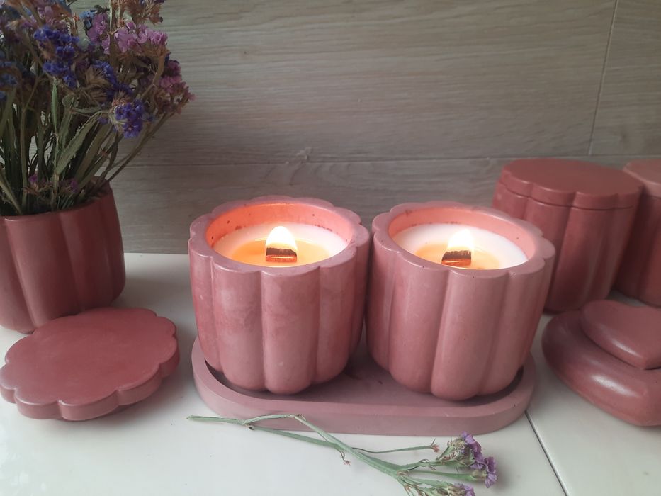 Аромосвіча з соєвого воску ручної роботи 200 грам