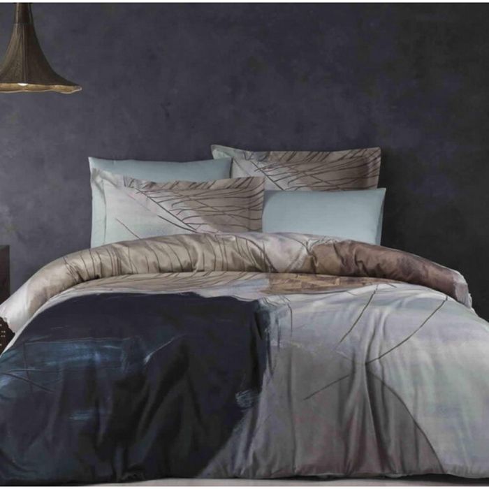 Постельное белье Tivolyo Home люкссатин евро-абстрактные дизайны