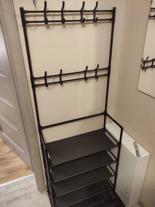 Szafa garderoba z wieszakiem na ubrania stojak na buty,regał z półkami