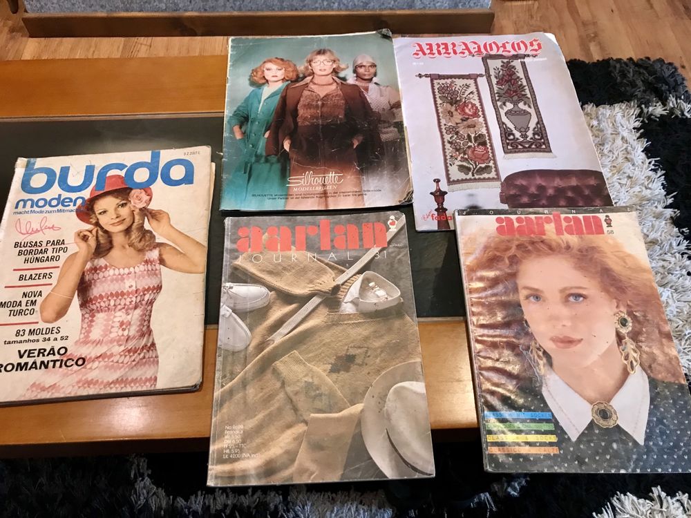Antigas revistas costura e afins